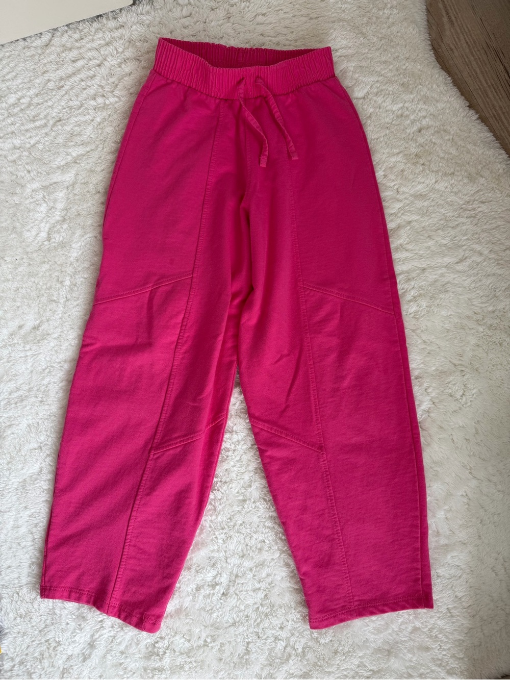 Zara Girls' Bright Fuchsia Drawstring Joggers